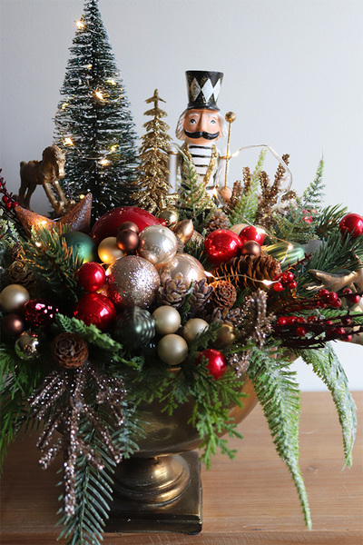 Glamurina Lux, kompozycja świąteczna w pucharze