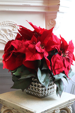 Gwiazda Betlejemska Reddis 2, wysokiej jakości sztuczna roślina, wym.40x40cm