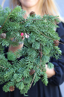 Iglak A, wysokiej jakości sztuczny wianek na drzwi, śr.35cm