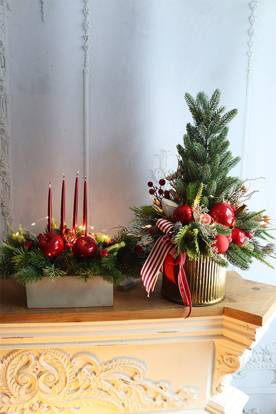 Joanna Concrete, świąteczny stroik adwentowy