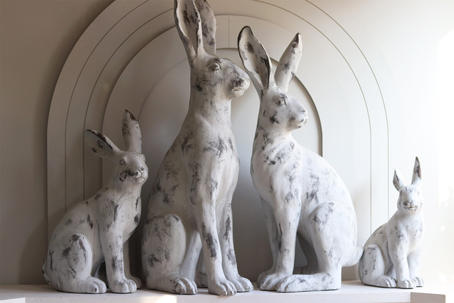 Zając Angielski New, duży zajączek wielkanocny figurka