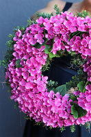 Pink Paradise, różowy wianek dekoracyjny,śr.43cm