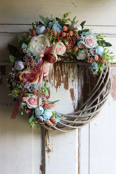 Romantyczna Daniela, komplet dekoracji, wianek + kompozycja 