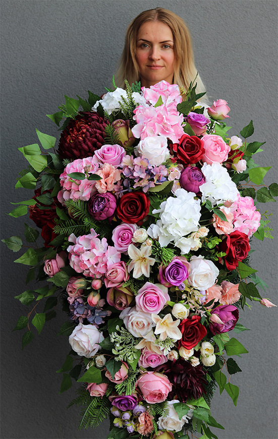 bardzo duża wiązanka nagrobna, Della Felinata