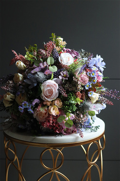 Fioletova Beatrycze, liliowy flowerbox kwiatowy, wym.34x40cm 