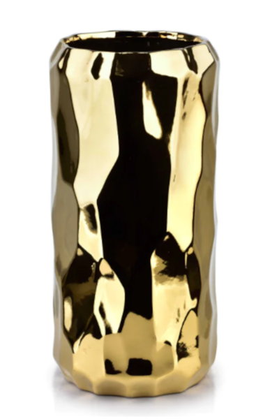 Bettina B, nowoczesny wazon, złoty połysk, wys.22cm