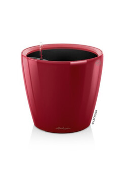 Classico LS, elegancka donica z nawadnianiem, czerwona, wym.33x35cm