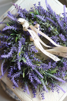 Lawendiana, wianek z lawendą i wrzosem