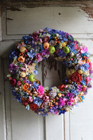 Ideal 3, dekoracyjny tęczowy wianek, śr.50cm