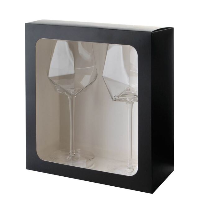 Gem Gold, geometryczny kieliszek, kpl.2szt, poj.625ml