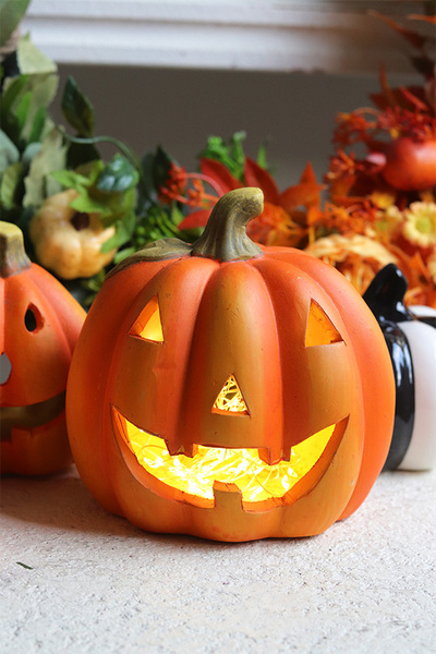 Halloween Pumpkin, dekoracyjna dynia ceramiczna lampion	