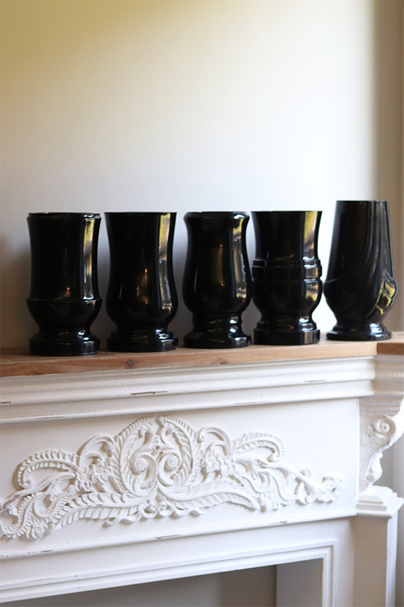 Czerń Żałobna E, ciężki flakon nagrobny