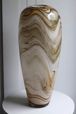 OD RĘKI Marbelia, ozdobny szklany wazon, wys.45cm