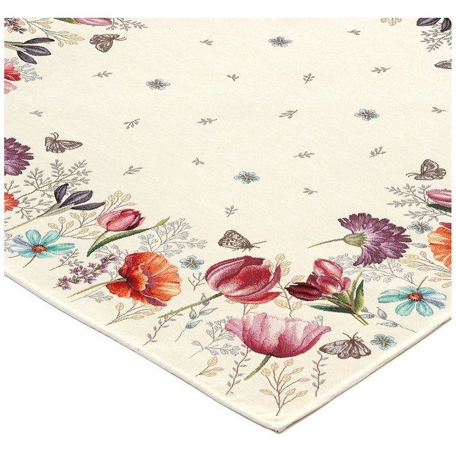Spring Flowers, obrus gobelinowy serweta	