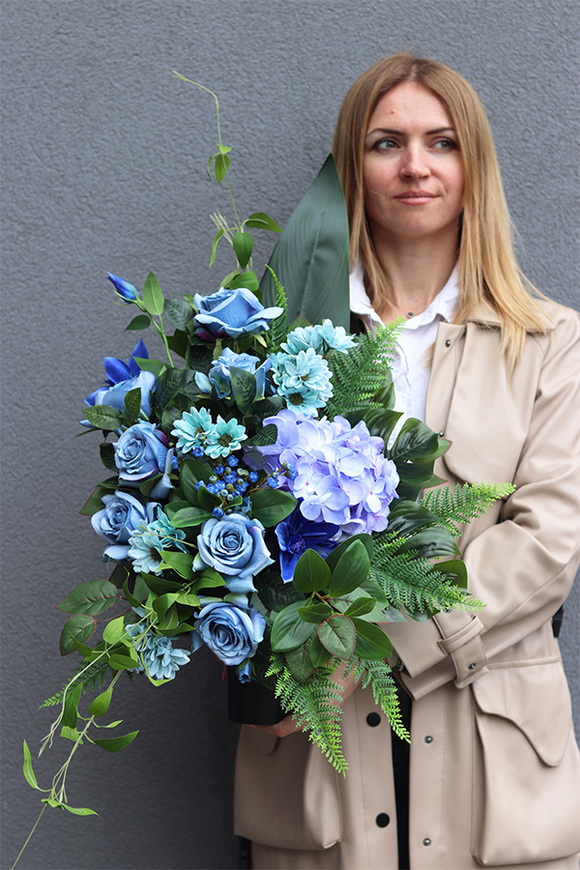 Błękit Nieba, komplet dekoracji nagrobnych