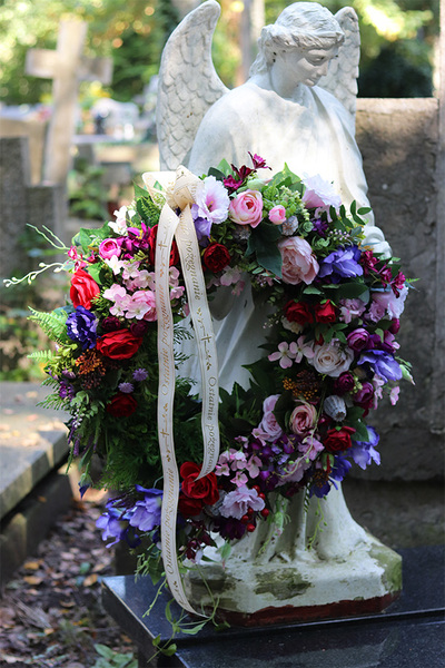 Marassi 2, kolorowy wieniec nagrobny