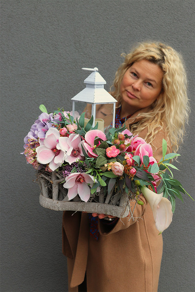 Amalanti, komplet dekoracji nagrobnych, bukiet + kompozycja