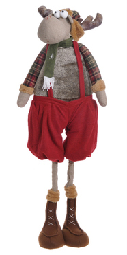 Rudolfi B, laleczka zimowa stojąca renifer, chłopiec, wys.105cm  