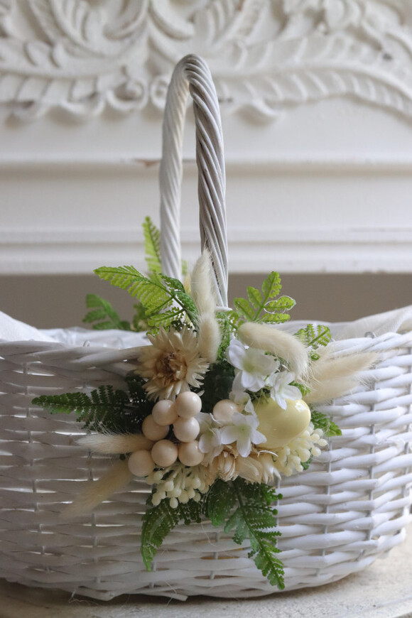 Nefita, dwustronnie dekorowany koszyczek wielkanocny