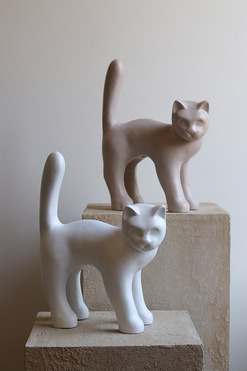 Pets Filemon, dekoracyjna figurka kot, biały, wys.32cm