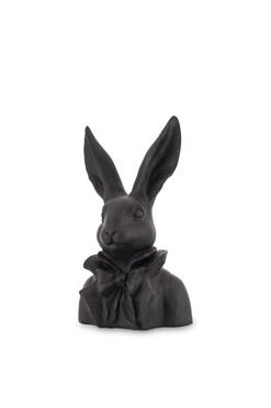 OD RĘKI Pan Zając B, figurka zajączek wielkanocny, czarny, wys.35cm 