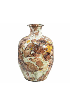 Modern 1A, metalowy wazon pękaty, wys.48cm