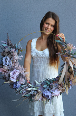 Violettana Subtelle, wianek na obręczy, rozp.73cm 