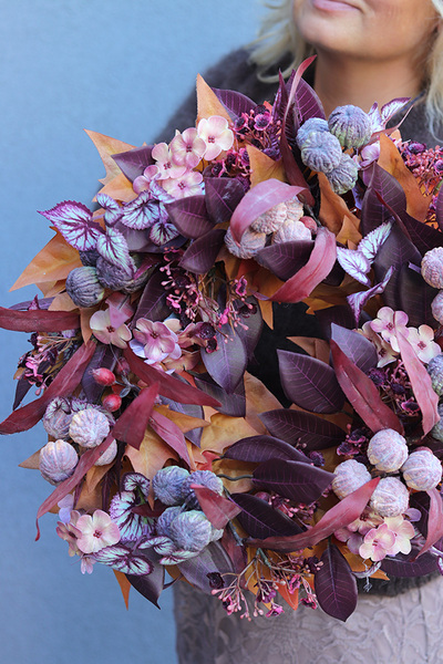 Berdena Autumn, jesienny wianek z liści i owoców rozp.40cm