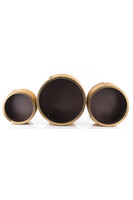 Golden Knot, metalowa doniczka osłonka na nóżkach