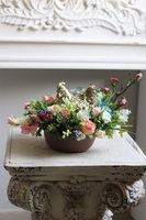 stroik wielkanocny ze złotą kurą, Wiosna w Domu