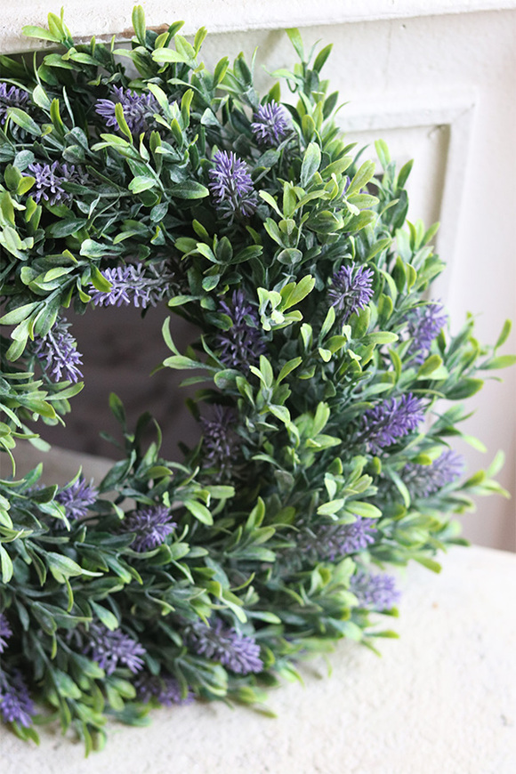 Lavendita, wianek w stylu prowansalskim z lawendą, śr.30cm