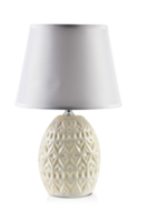 lampa stołowa z ceramiczną podstawą, Letti Beige D, wys.33cm