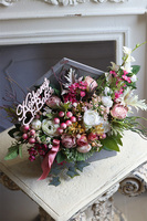 Dzień Babci i Dziadka, Koperto Ludia, flowerbox, wym.30x35cm