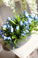 Krokusy Blue 2, kompozycja wiosenna z niebieskich kwiatów