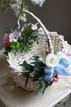 dekorowany koszyczek wielkanocny, Słodycz, wys.26cm  