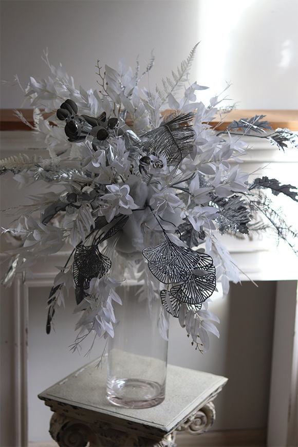 Silver Winter, zimowa dekoracja w szklanej tubie