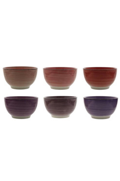 Amethyst Line, miski salaterki, kpl.6szt, śr.14cm