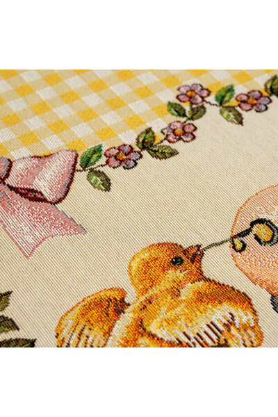 Kurczaczki, wielkanocny obrus gobelinowy serweta	