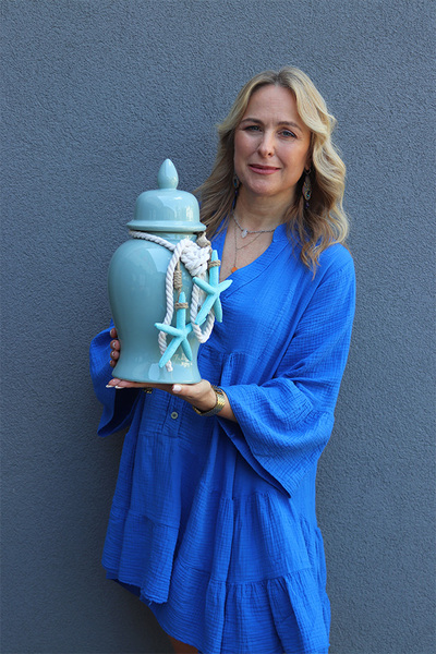 Kirishima Sea, amfora pojemnik z marynistyczną dekoracją