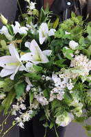 Malediwy White, biała girlanda na stół, dł.140cm 