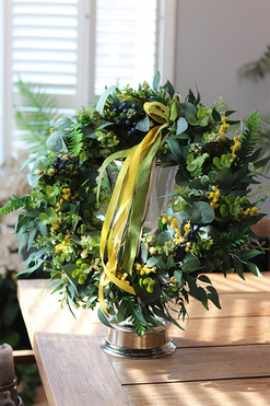 Eveline Berry, dekoracyjny wianek z jagodami, śr.50cm