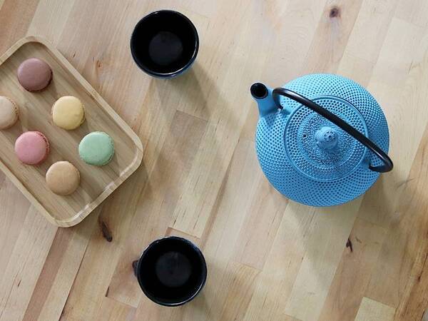 Awaji, żeliwny imbryk do herbaty, turkusowy, poj.1.25l