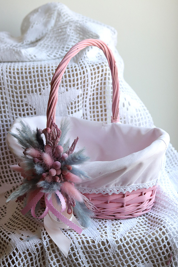 Krysia, dekorowany koszyczek wielkanocny