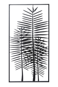 Palm Leaves, metalowy obraz dekoracja ścienna, wym.83x42cm