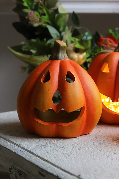 Halloween Pumpkin, dekoracyjna dynia ceramiczna lampion