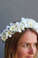 uroczy wianek na głowę Bianca, rozmiar uniwersalny