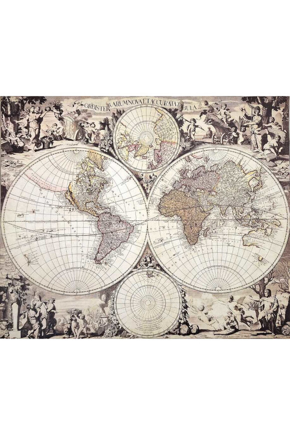  Orbis Terrarum Nova, rzadka mapa świata - G. Valck