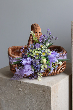 Violetta 2, dekorowany koszyczek wielkanocny, wys.17cm 