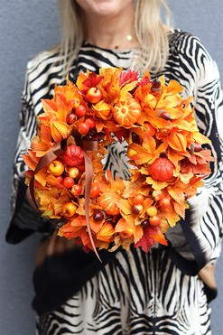 Septiembre, jesienny wianek z żołędziami, śr.32cm 