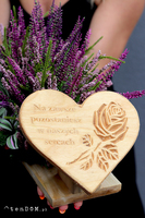 Wrzosowe Memento, kompozycja nagrobna z sercem